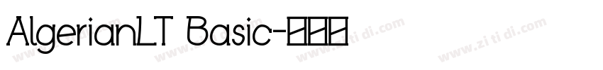 AlgerianLT Basic字体转换